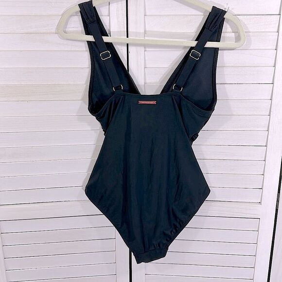 Jones NY Swimsuit One Piece Size Medium Black - Picture 5 of 14